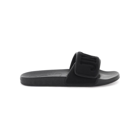 Jimmy Choo slides with logo Sandals Jimmy Choo