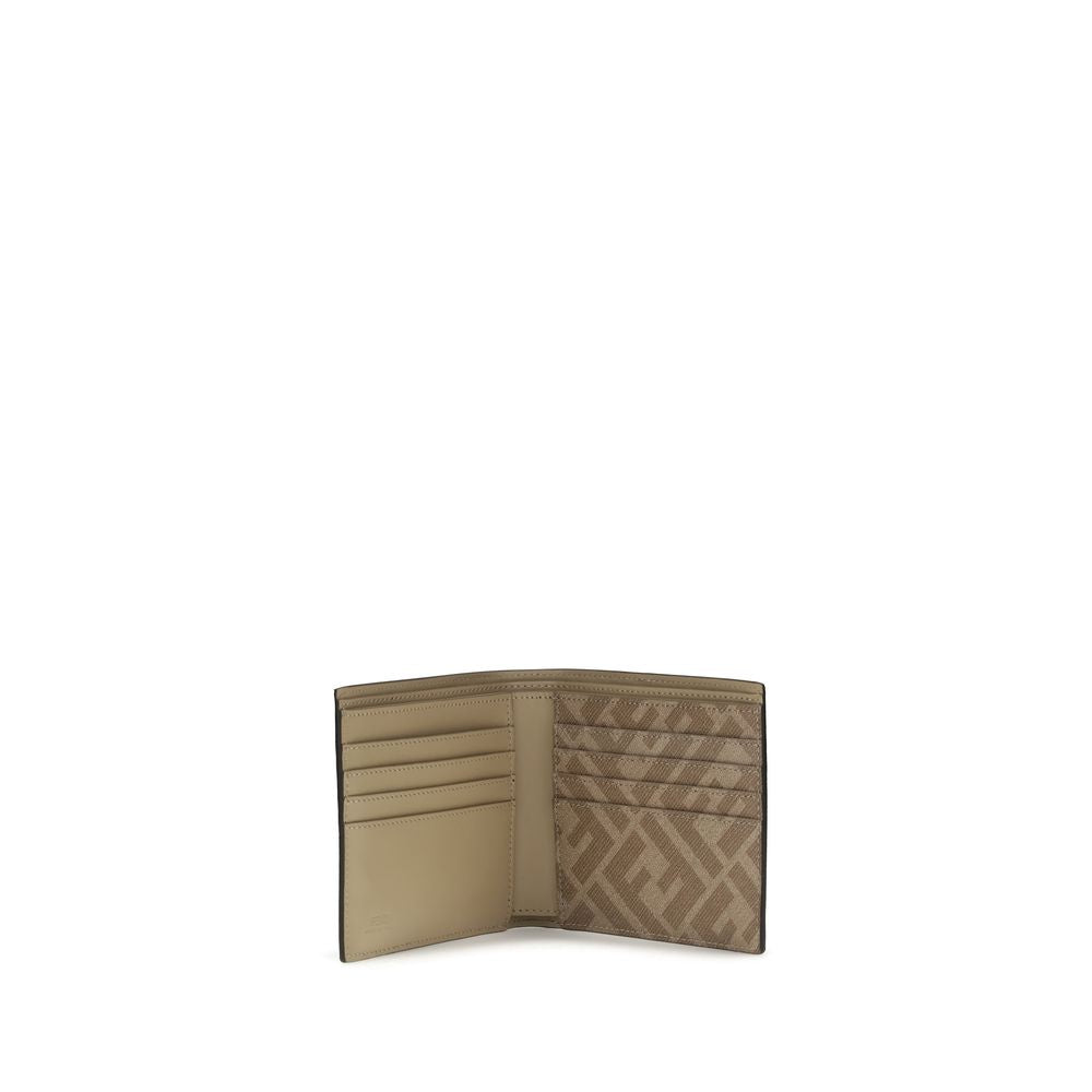 Fendi Beige Calf Leather Bos Taurus Wallet Fendi