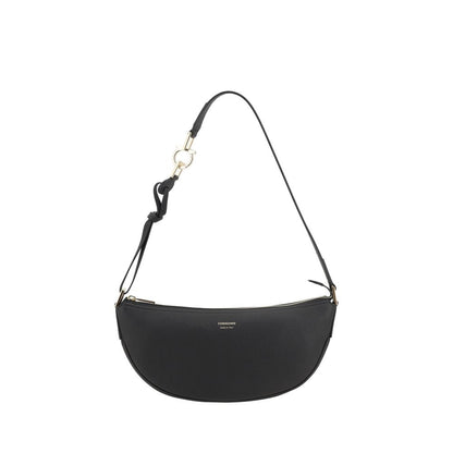 Ferragamo Black Calf Leather Bos Taurus Shoulder Bag Ferragamo