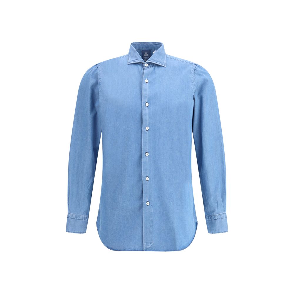 Finamore Blue Denim Shirt Finamore