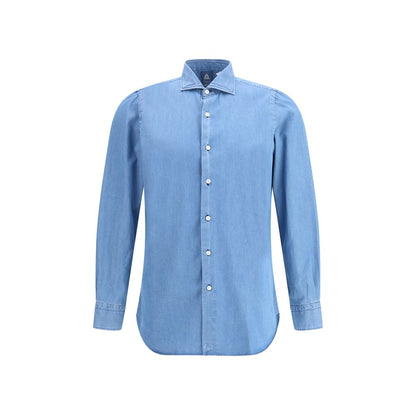 Finamore Blue Denim Shirt Finamore