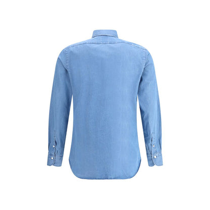 Finamore Blue Denim Shirt Finamore