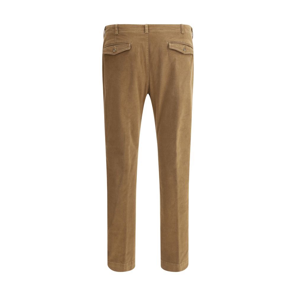 Germano Brown Cotton Pants Germano