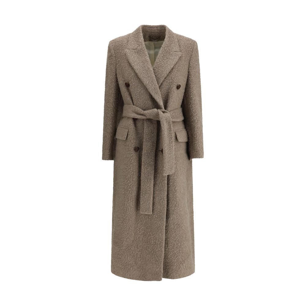 Golden Goose Beige Fleece Wool Coat Golden Goose