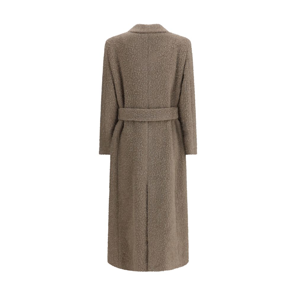 Golden Goose Beige Fleece Wool Coat Golden Goose