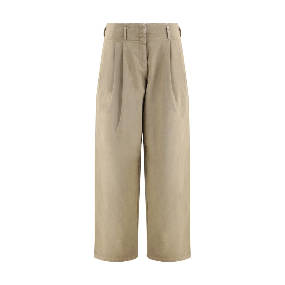 Golden Goose Bicolor Cotton Casual Pants Golden Goose