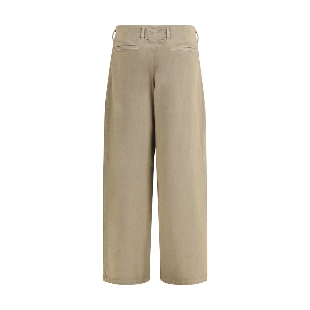 Golden Goose Bicolor Cotton Casual Pants Golden Goose