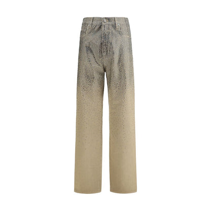 Golden Goose Bicolor Cotton Straight-Leg Jeans Golden Goose