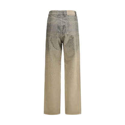 Golden Goose Bicolor Cotton Straight-Leg Jeans Golden Goose