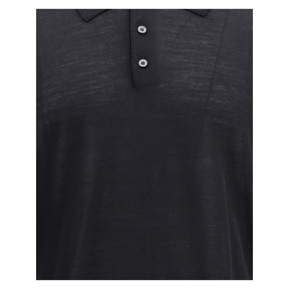 Golden Goose Black Fleece Wool Dress Shirt Golden Goose
