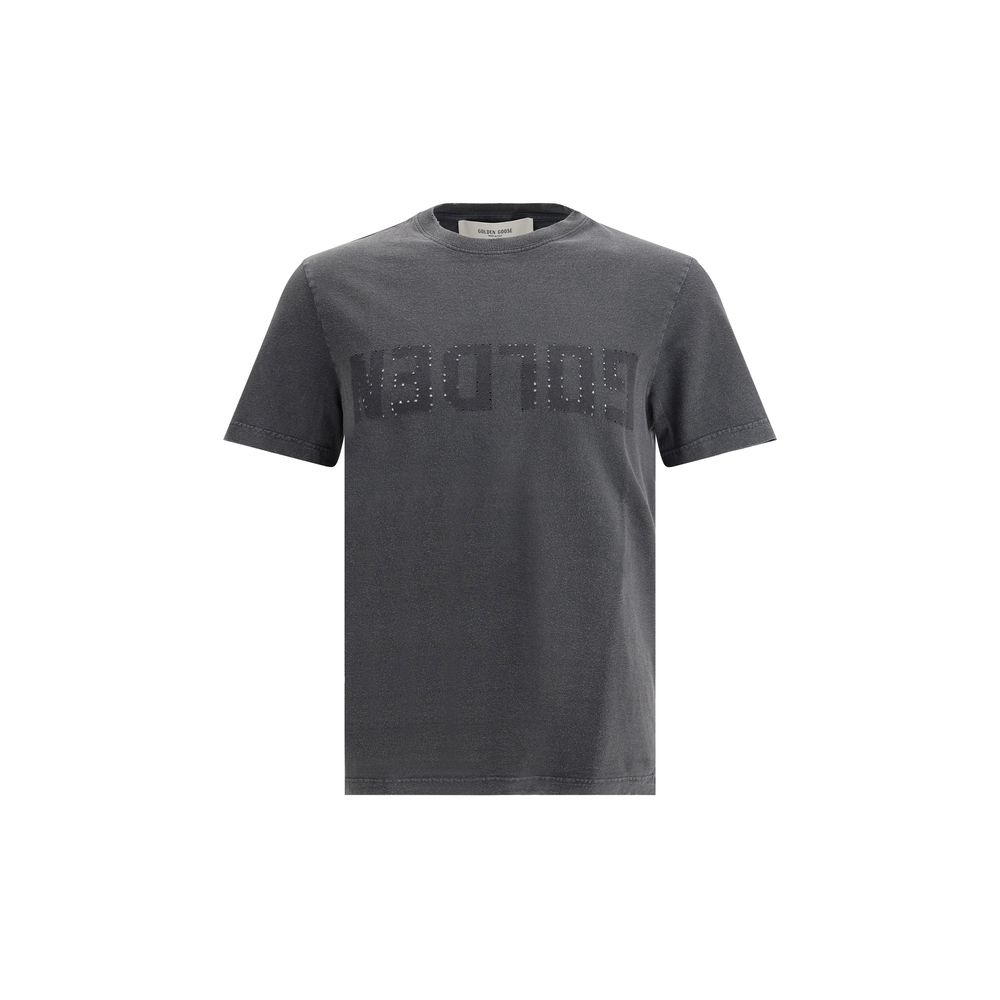 Golden Goose Gray Cotton T-Shirt Golden Goose
