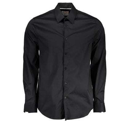 Guess Jeans Black Cotton Men's Shirt