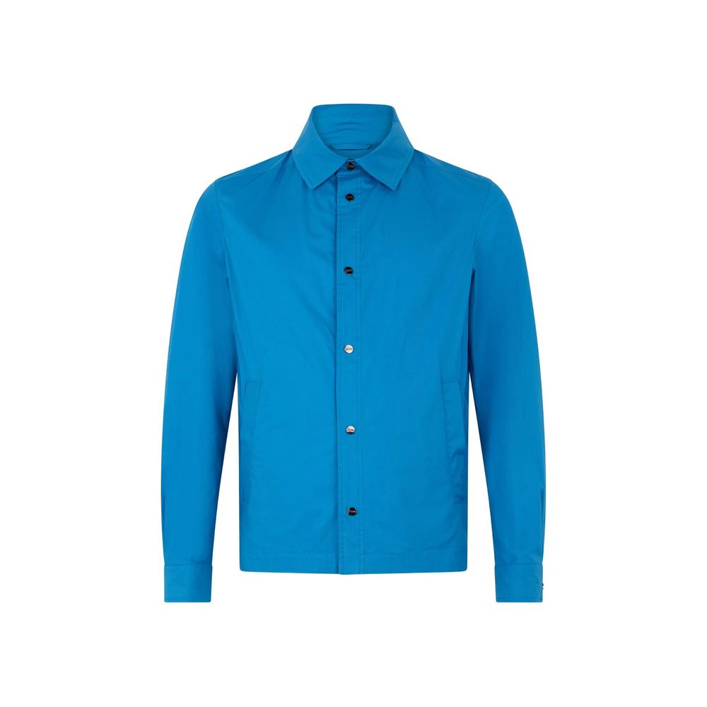 Herno Blue Cotton Shell Jacket