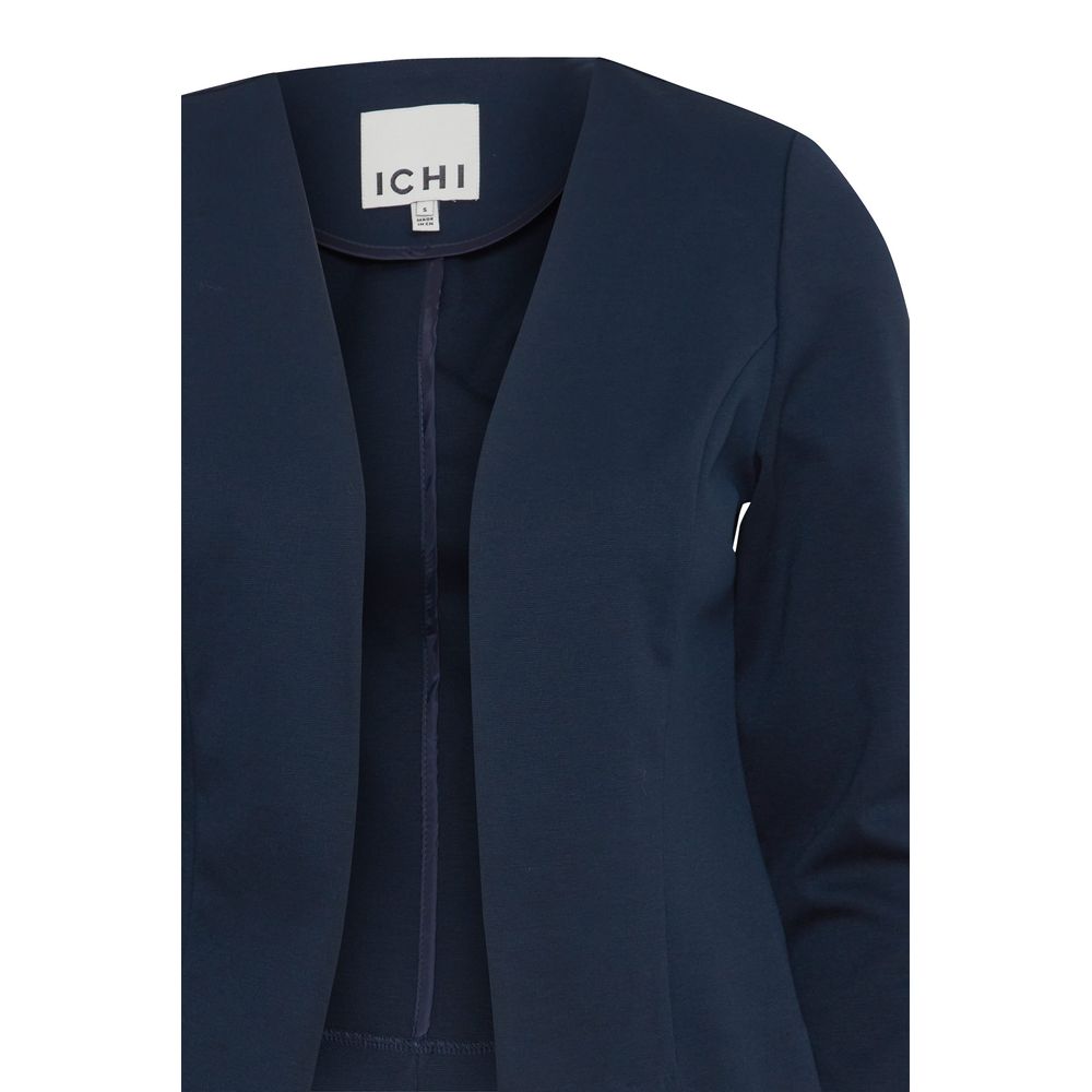 ICHI Blue Polyester Blazer