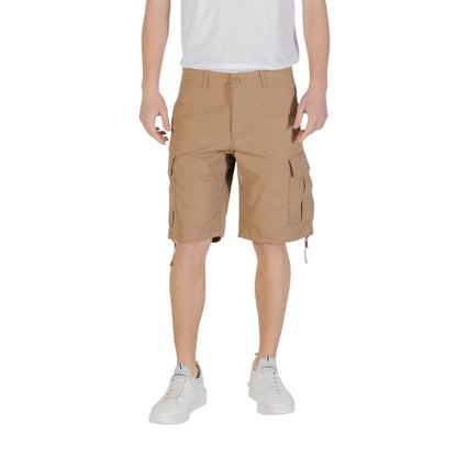 Jack Jones Beige Cotton Bermuda Shorts Jack Jones