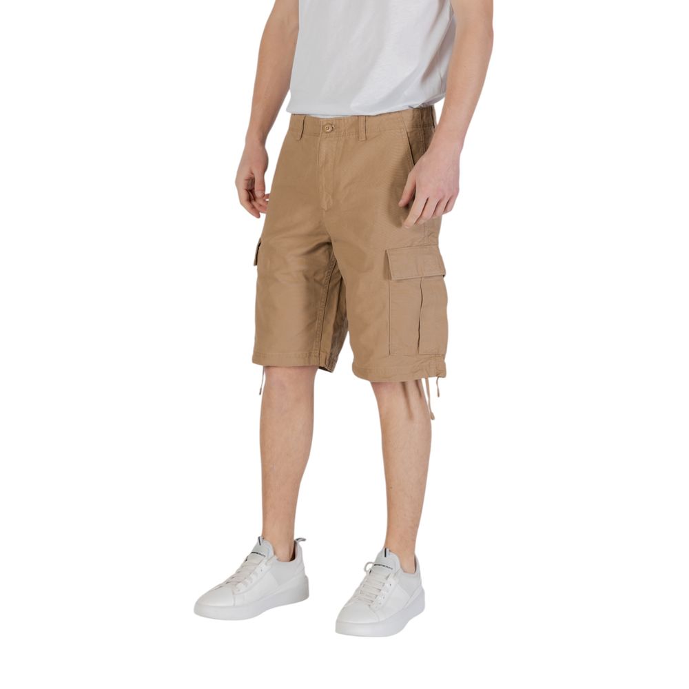 Jack Jones Beige Cotton Bermuda Shorts Jack Jones