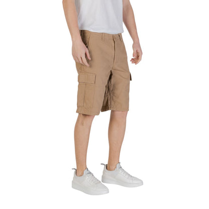 Jack Jones Beige Cotton Bermuda Shorts Jack Jones