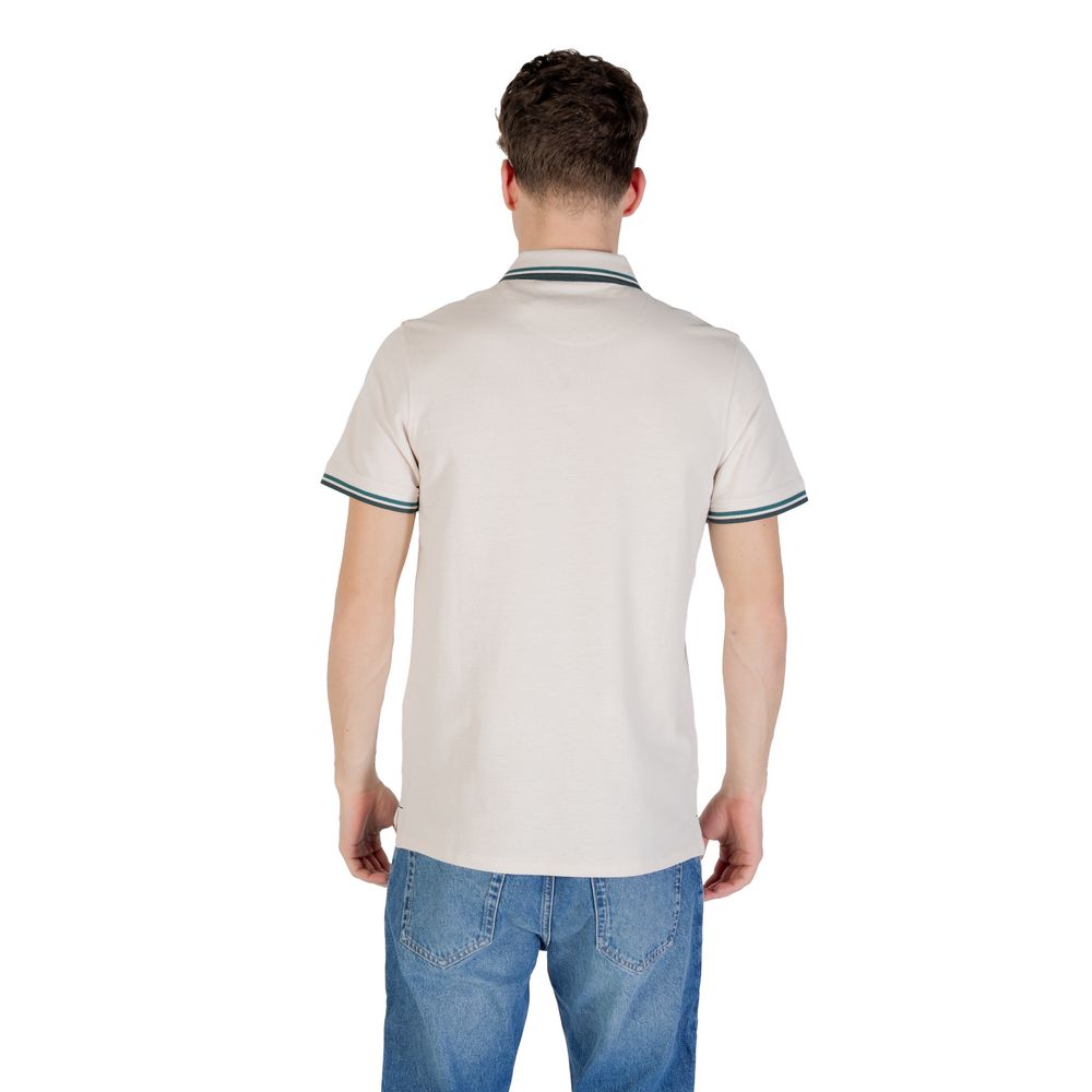 Jack Jones Beige Cotton Polo Shirt Jack Jones