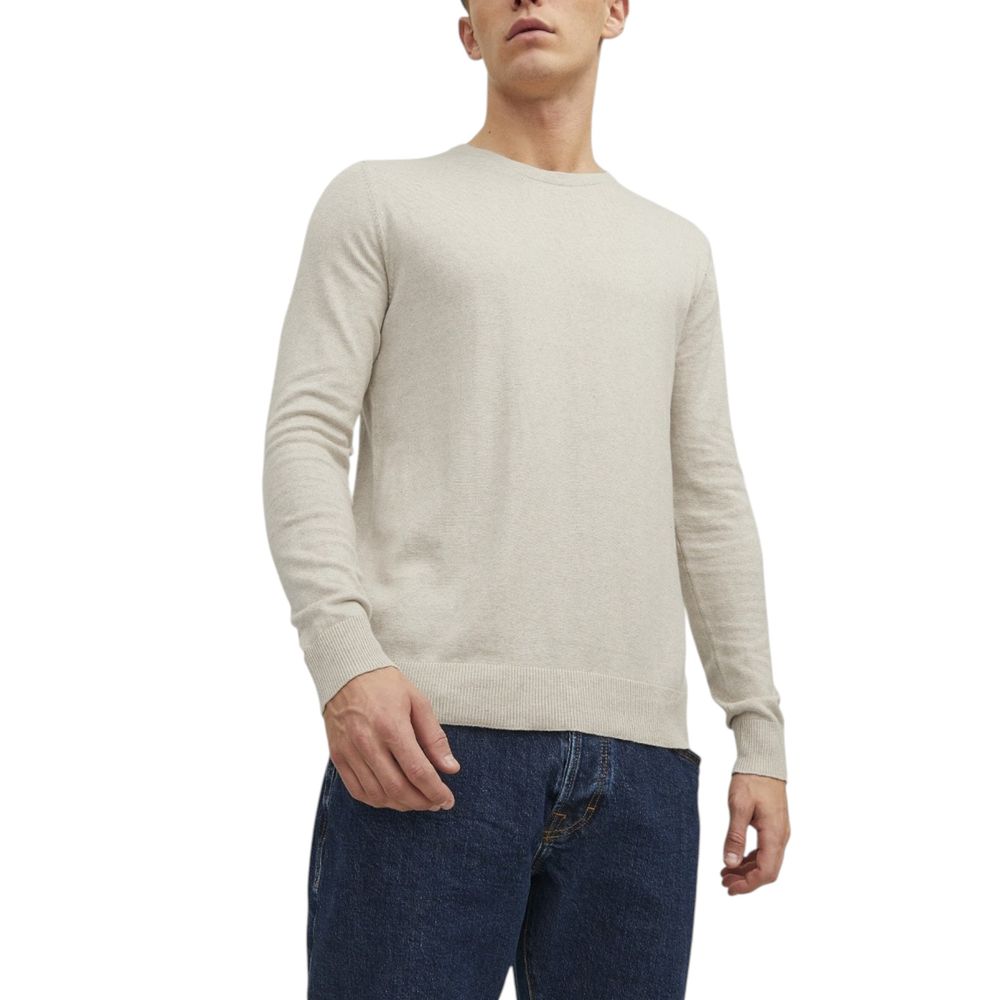 Jack Jones Beige Cotton Sweatshirt Jack Jones