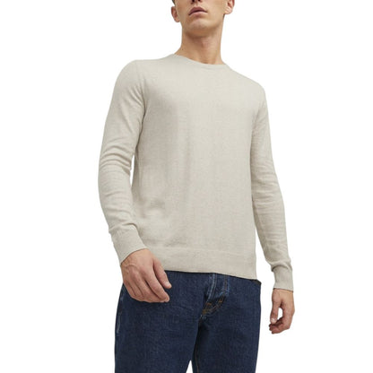 Jack Jones Beige Cotton Sweatshirt Jack Jones