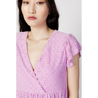 Jacqueline De Yong Multicolor Polyethylene Short Dress