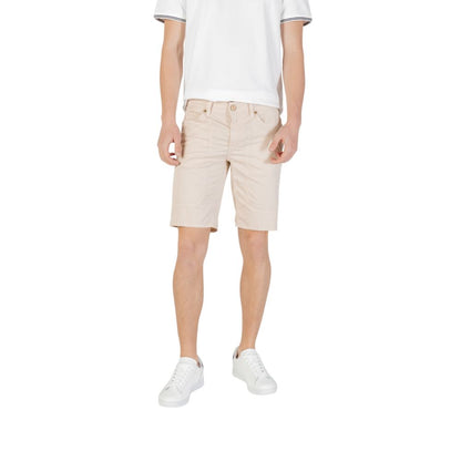 Jeckerson Beige Cotton Bermuda Shorts Jeckerson