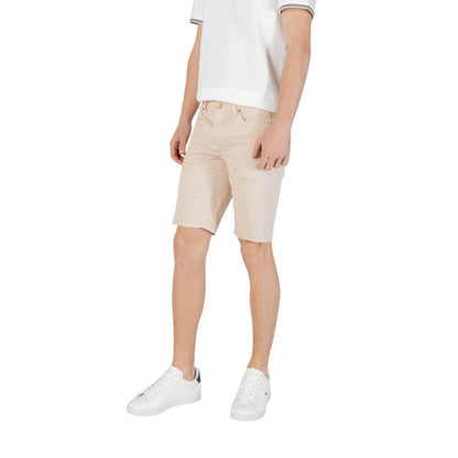 Jeckerson Beige Cotton Bermuda Shorts Jeckerson