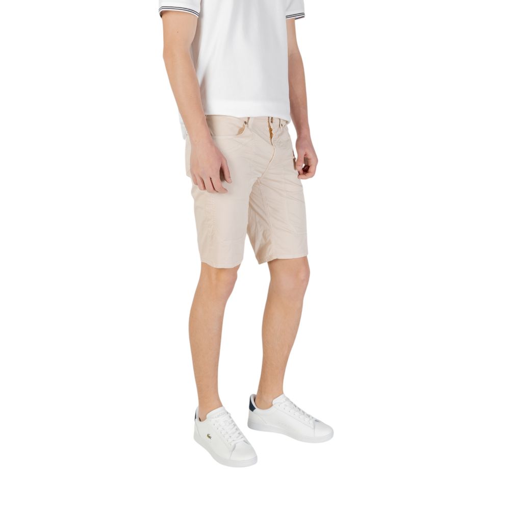 Jeckerson Beige Cotton Bermuda Shorts Jeckerson
