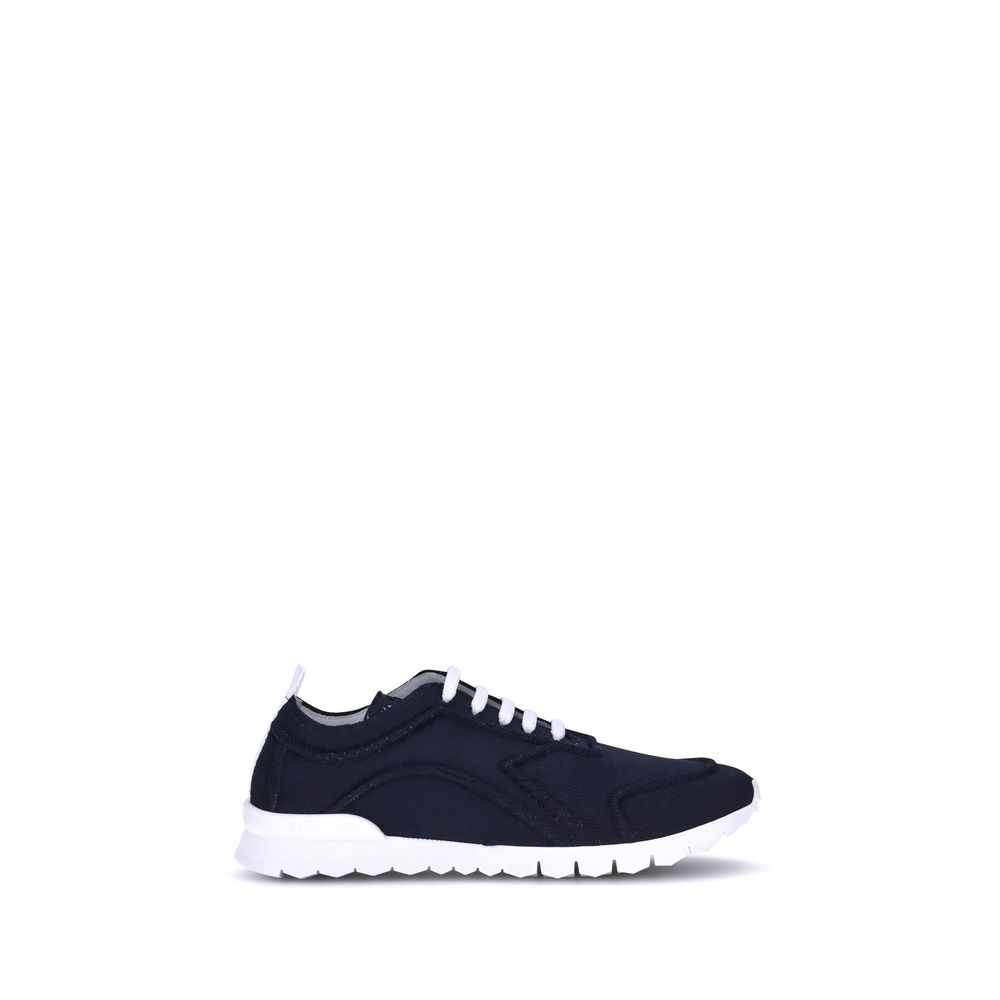 Kiton Black Cotton Athletic Sneakers