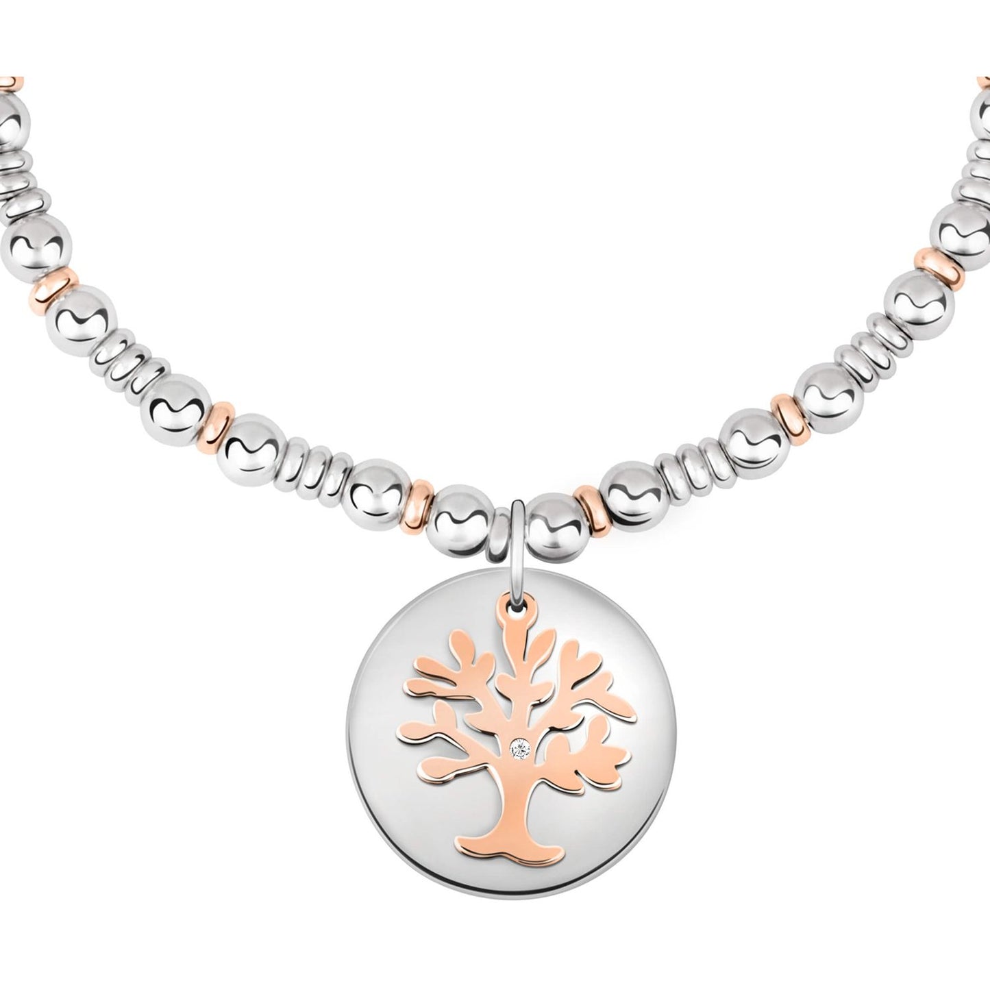 LA PETITE STORY Mod. LPS05APY07, silver bracelet for ladies with quartz analog movement, tree pendant, water resistant, official box included