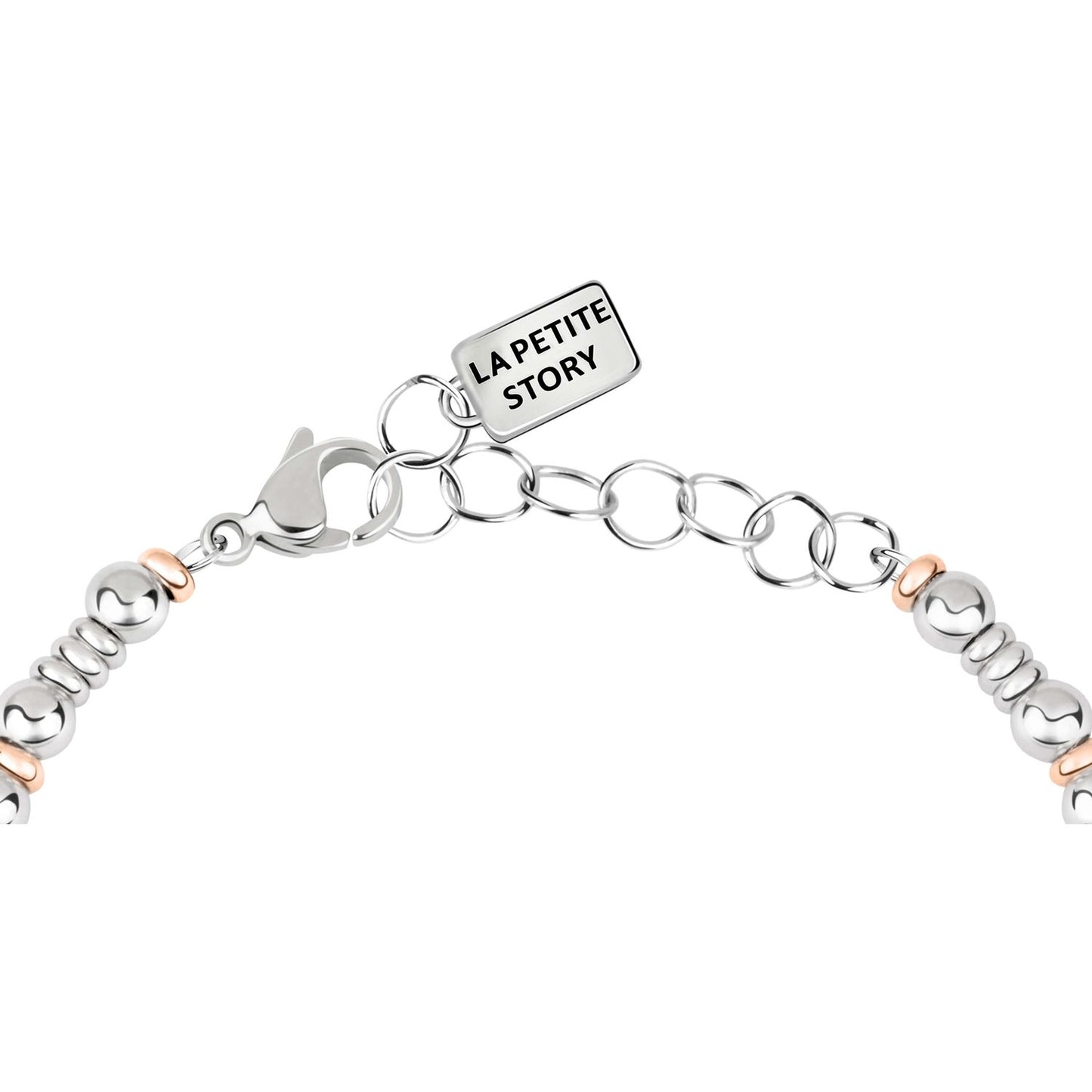 LA PETITE STORY Mod. LPS05APY07 lady bracelet in silver with official box, featuring quartz analog movement and 3 ATM water resistance.