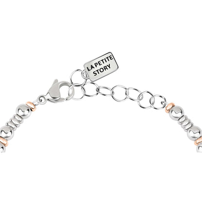 LA PETITE STORY Mod. LPS05APY07 lady bracelet in silver with official box, featuring quartz analog movement and 3 ATM water resistance.