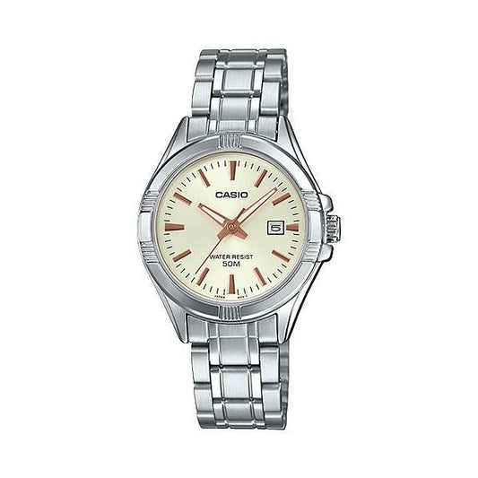 CASIO COLLECTION Mod. LADY DATE - CHAMPAGNE WATCHES