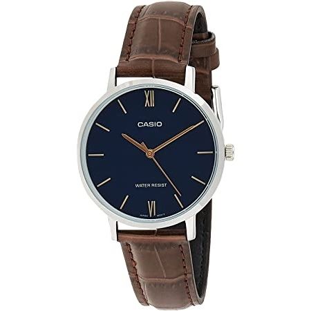 CASIO COLLECTION Mod. MINIMAL, LEATHER - BLACK WATCHES