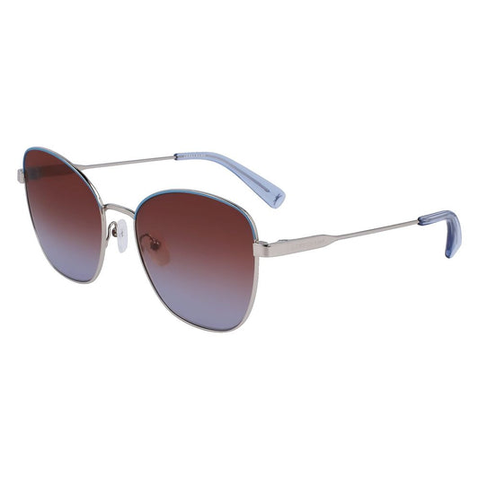 Longchamp Gray Metal Sunglasses Longchamp