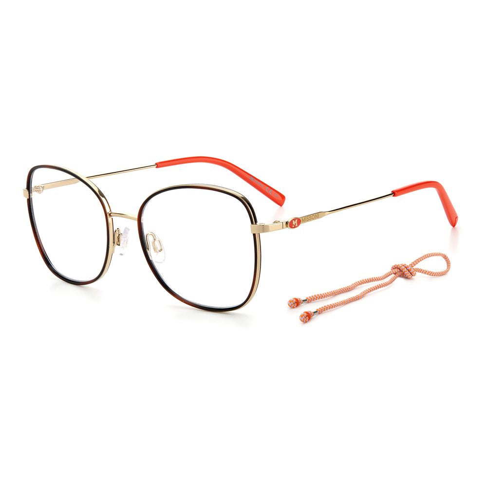 M Missoni Gold Metal Glasses (Frames) M Missoni