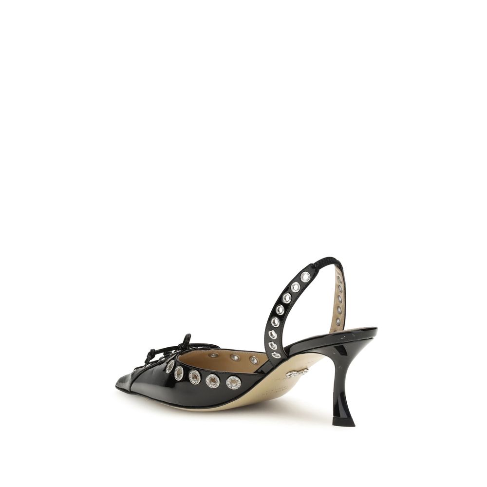 MACH & MACH Black Calf Leather Bos Taurus Lace-Up MACH & MACH