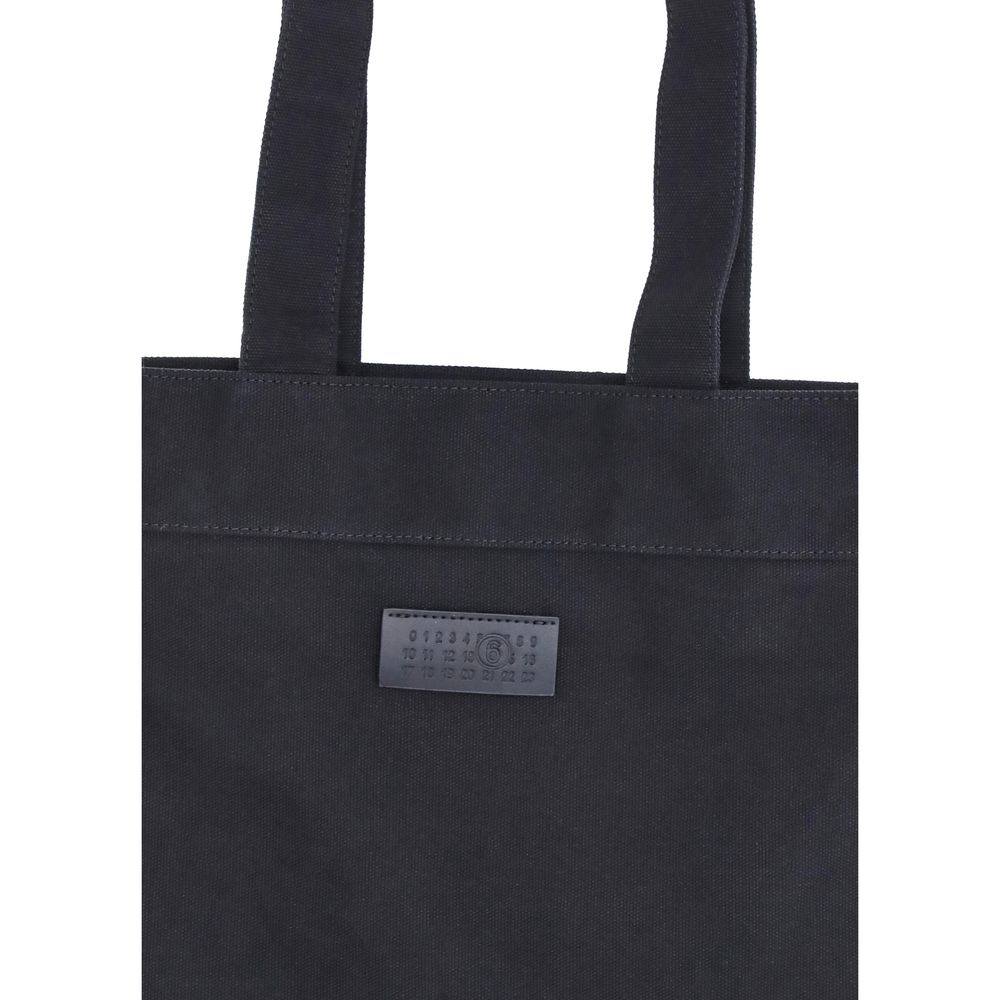 MM6 Black Cotton Shoulder Bag MM6