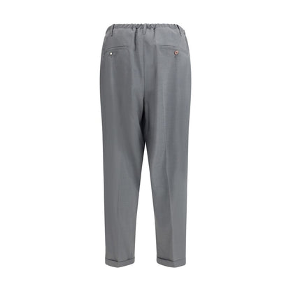 Magliano Gray Polyester Casual Pants Magliano