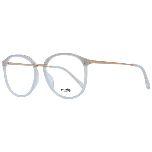 Maje White Acetate & Stainless Steel Glasses (Frames) Maje