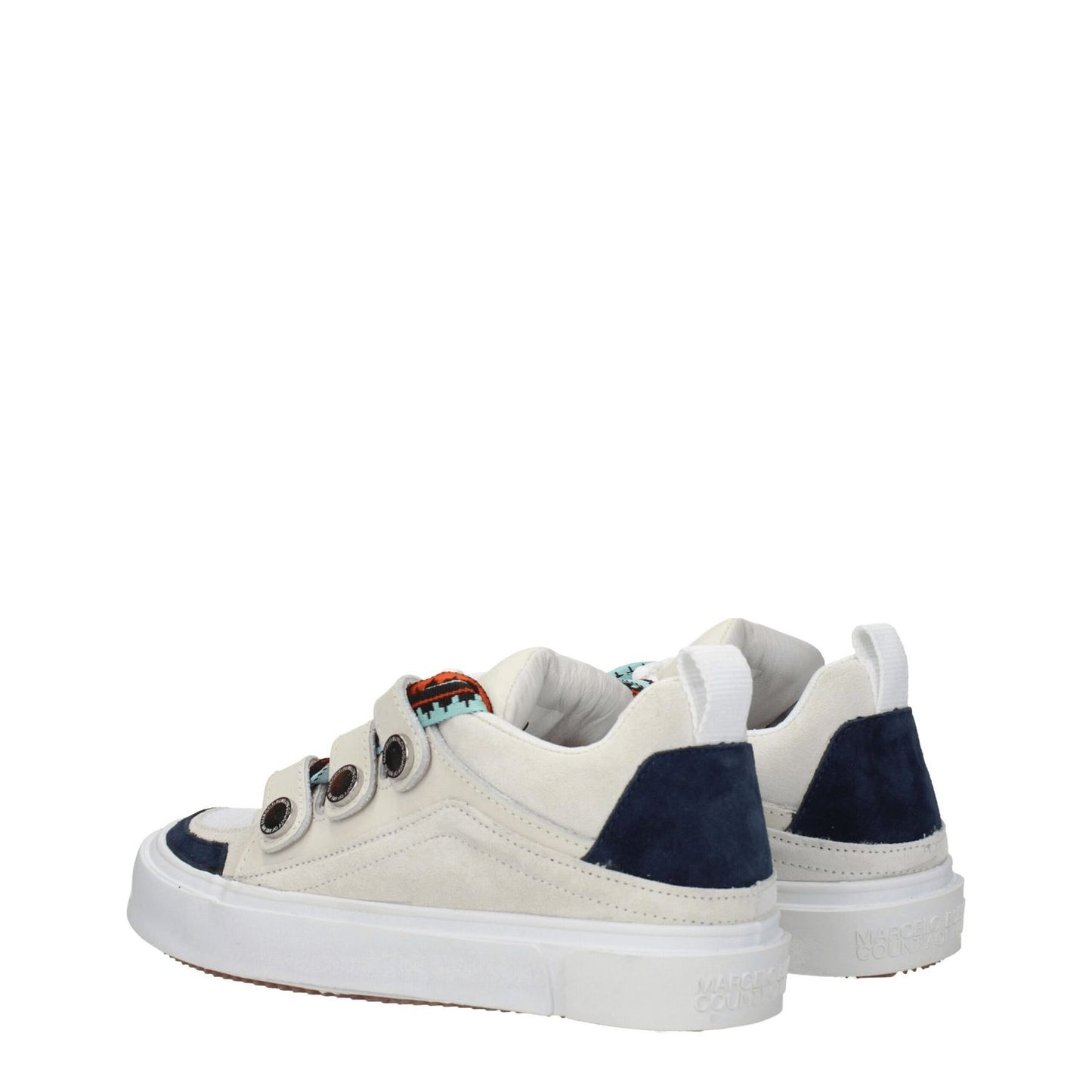 Marcelo Burlon Beige Leather Low Top Sneakers Marcelo Burlon