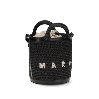 Marni Black Cotton Backet Bag Marni