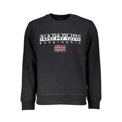 Napapijri Nero Cotton Men Sweatshirt
