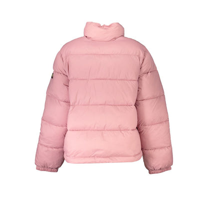 Napapijri Pink Polyamide Full-Length Jacket Napapijri