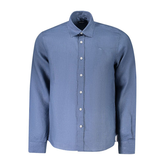 North Sails Blu Lino Men Shirt