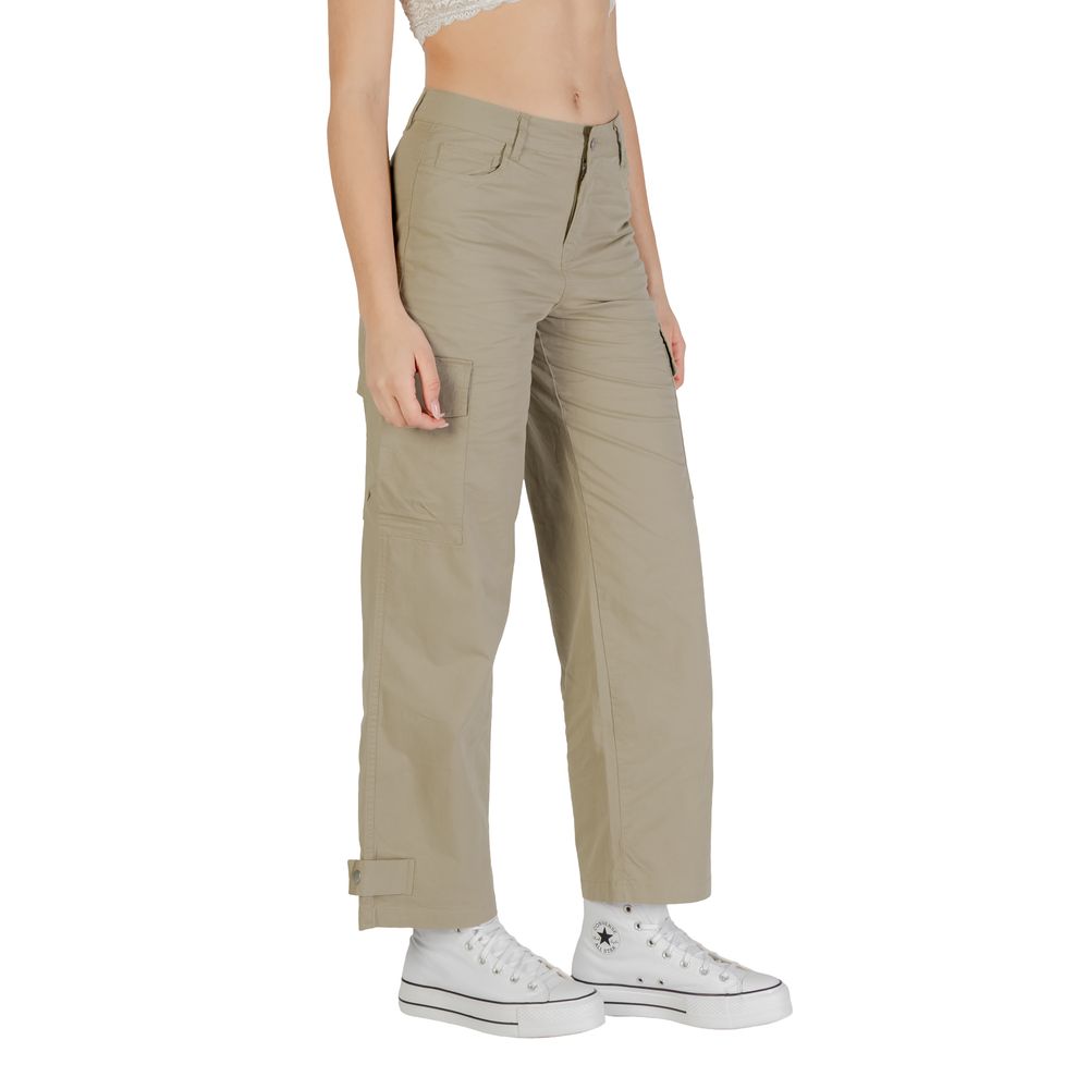 Only Beige Cotton Cargo Pants Only
