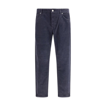 PT Torino Blue Cotton Casual Pants PT Torino