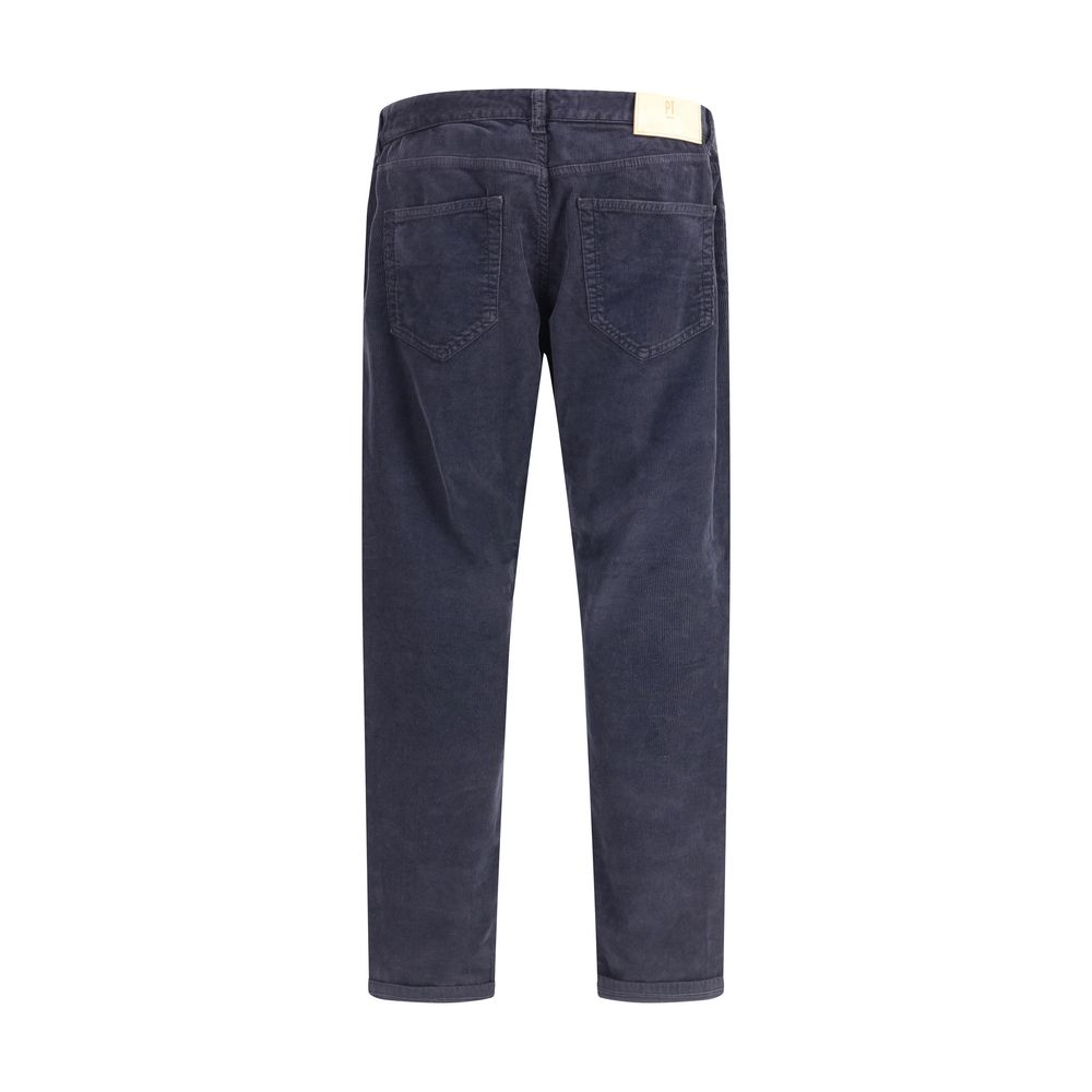 PT Torino Blue Cotton Casual Pants PT Torino