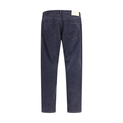 PT Torino Blue Cotton Casual Pants PT Torino