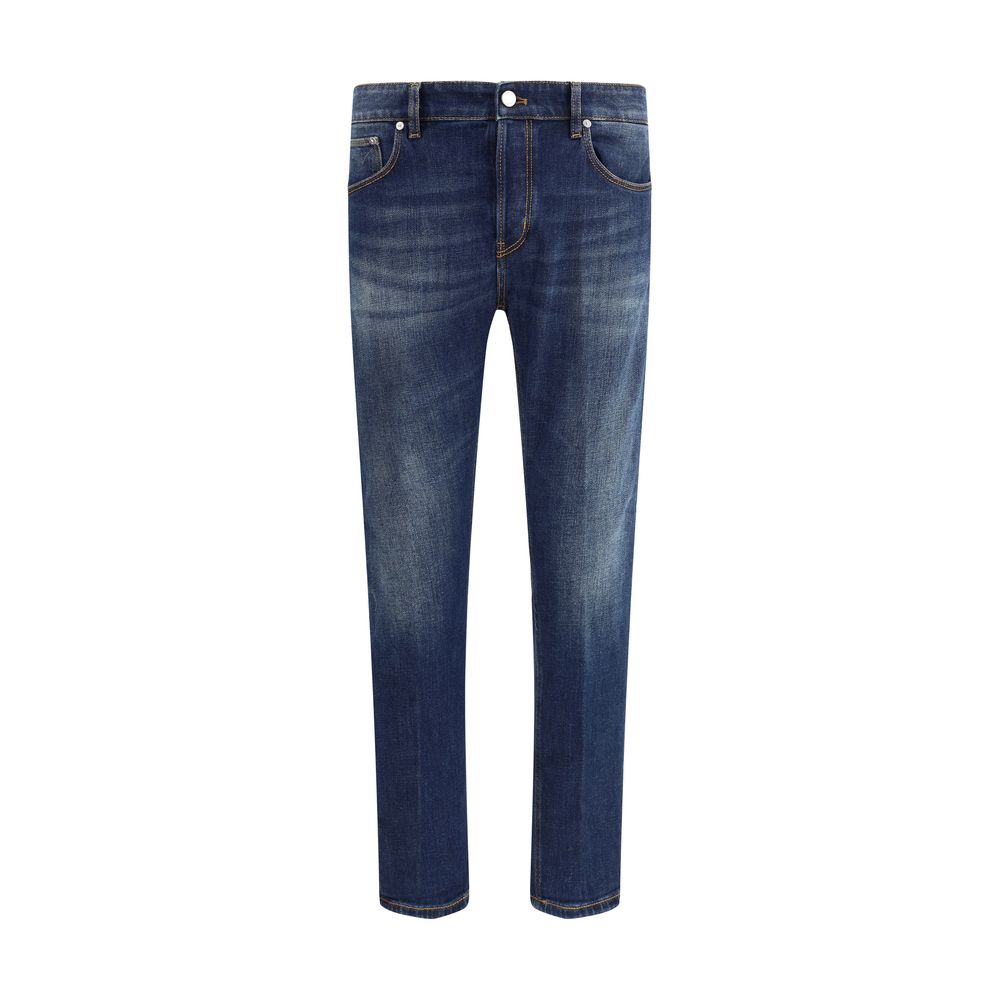 PT Torino Blue Cotton Slim Fit Jeans PT Torino